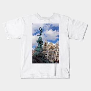 Brabo Fountain - Antwerp, Belgium (VI) Kids T-Shirt